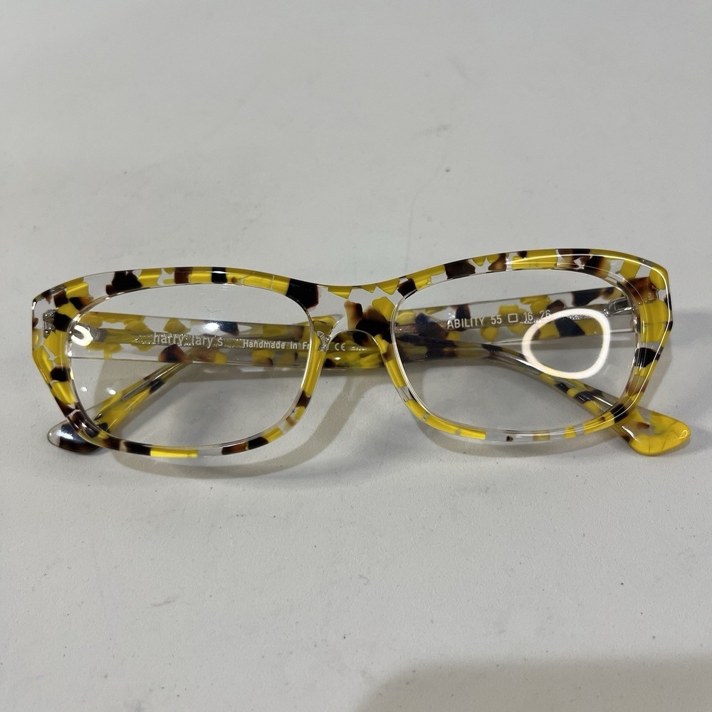 New Harry Larys French Optical Eyewear Elviry  Yellow Brown Ability 55 16 26